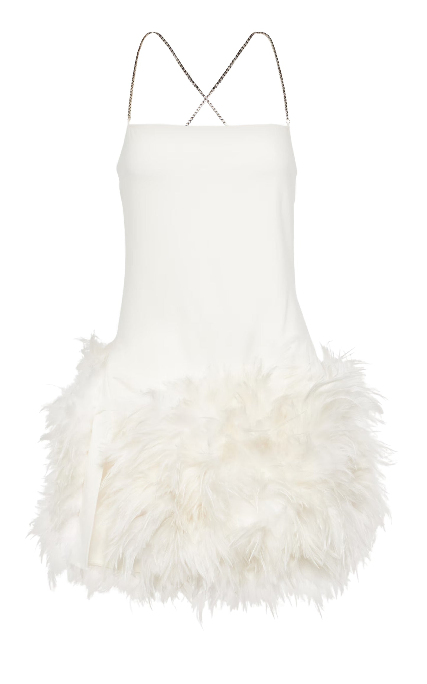 Fujiko Feather Trimmed Minidress