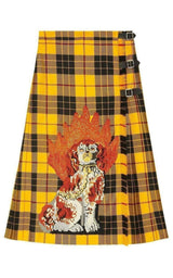  GucciEmbroidered Tartan Wool Skirt - Runway Catalog