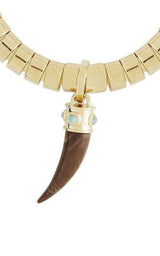  BCBGMAXAZRIAFaux-Horn Chain Necklace - Runway Catalog