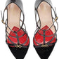  GucciJerry Patent Leather Cage Sandals - Runway Catalog