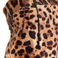  Dolce & GabbanaLeopard  Printed Silk Dress - Runway Catalog