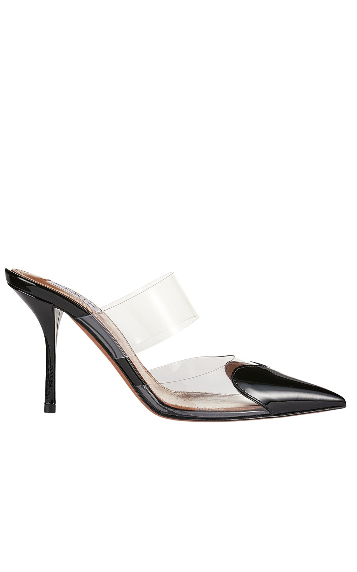 Clear Cap-Toe Mule Pumps Alaïa