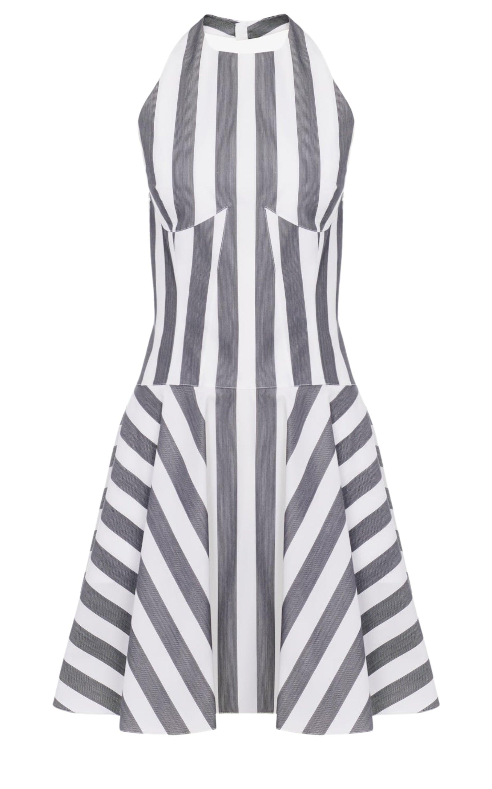 Short Striped Poplin Sun-Dress Alaïa