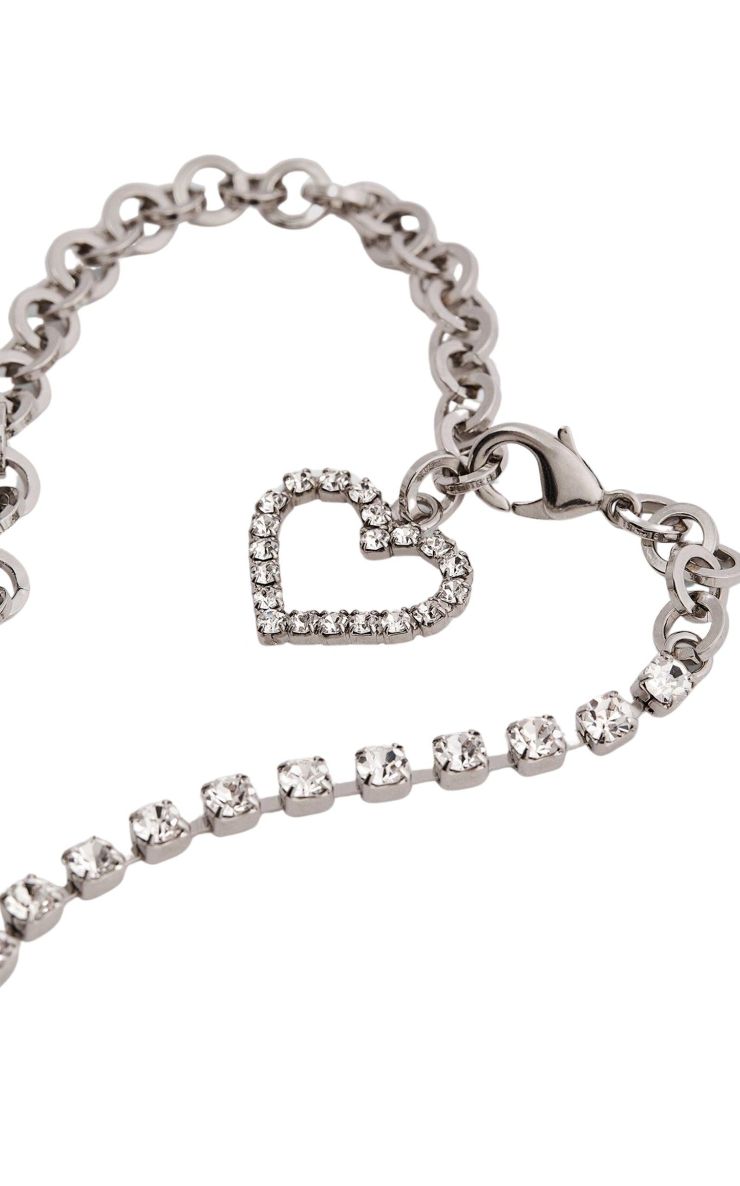 Alessandra Rich Crystal Heart Necklace