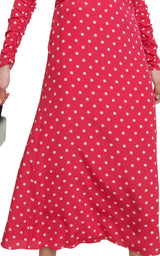 Midi Polka Dot Print Silk Dress Alessandra Rich