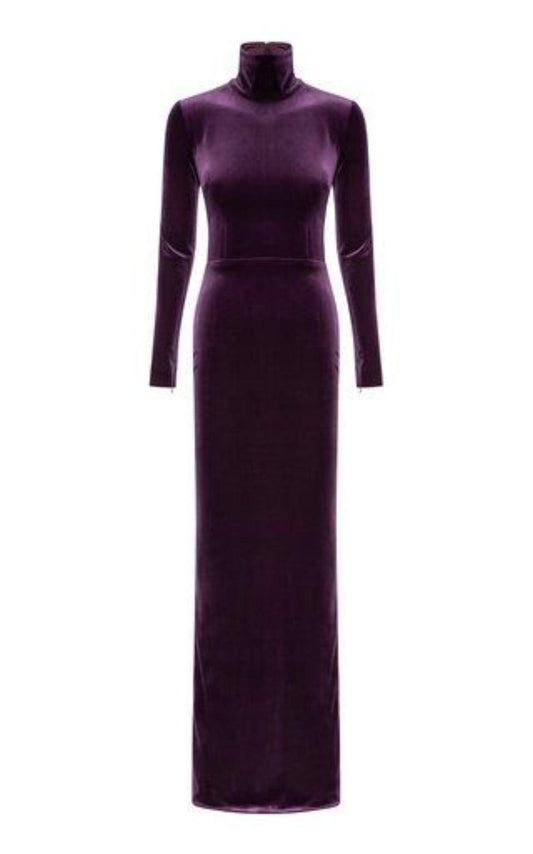 Tierney Velvet Column Gown Alex Perry