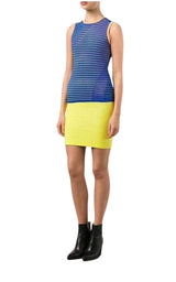 Neon-Yellow Cycling Pencil Skirt Alexander Wang