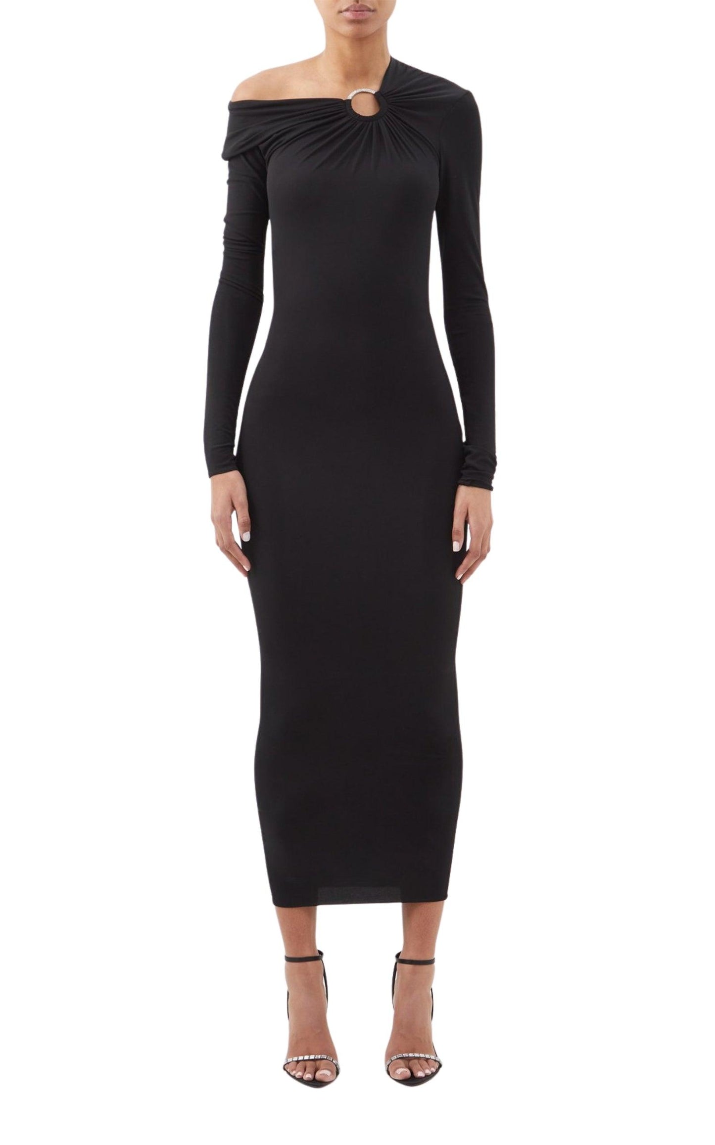 Embellished Jersey Off-The-Shoulder Dress Alexandre Vauthier