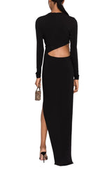 Hoop-detail Cut-out Asymmetric Dress Alexandre Vauthier