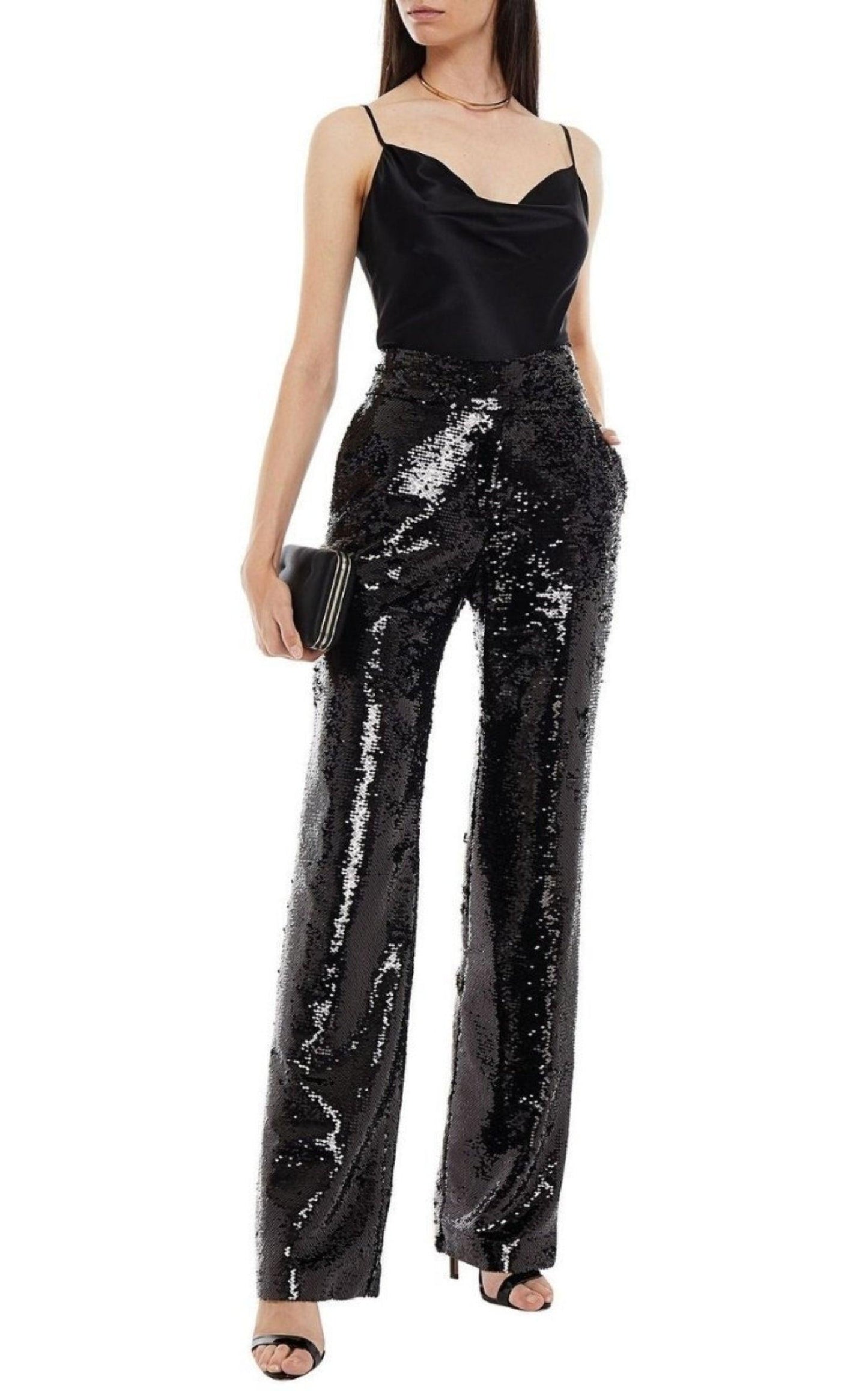 Sequinned Straight Leg Pants Alexandre Vauthier