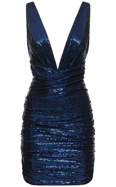 Sequinned V-neck Mini Dress Alexandre Vauthier