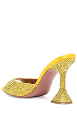 Crystal-Embellished Caroline Mules Amina Muaddi