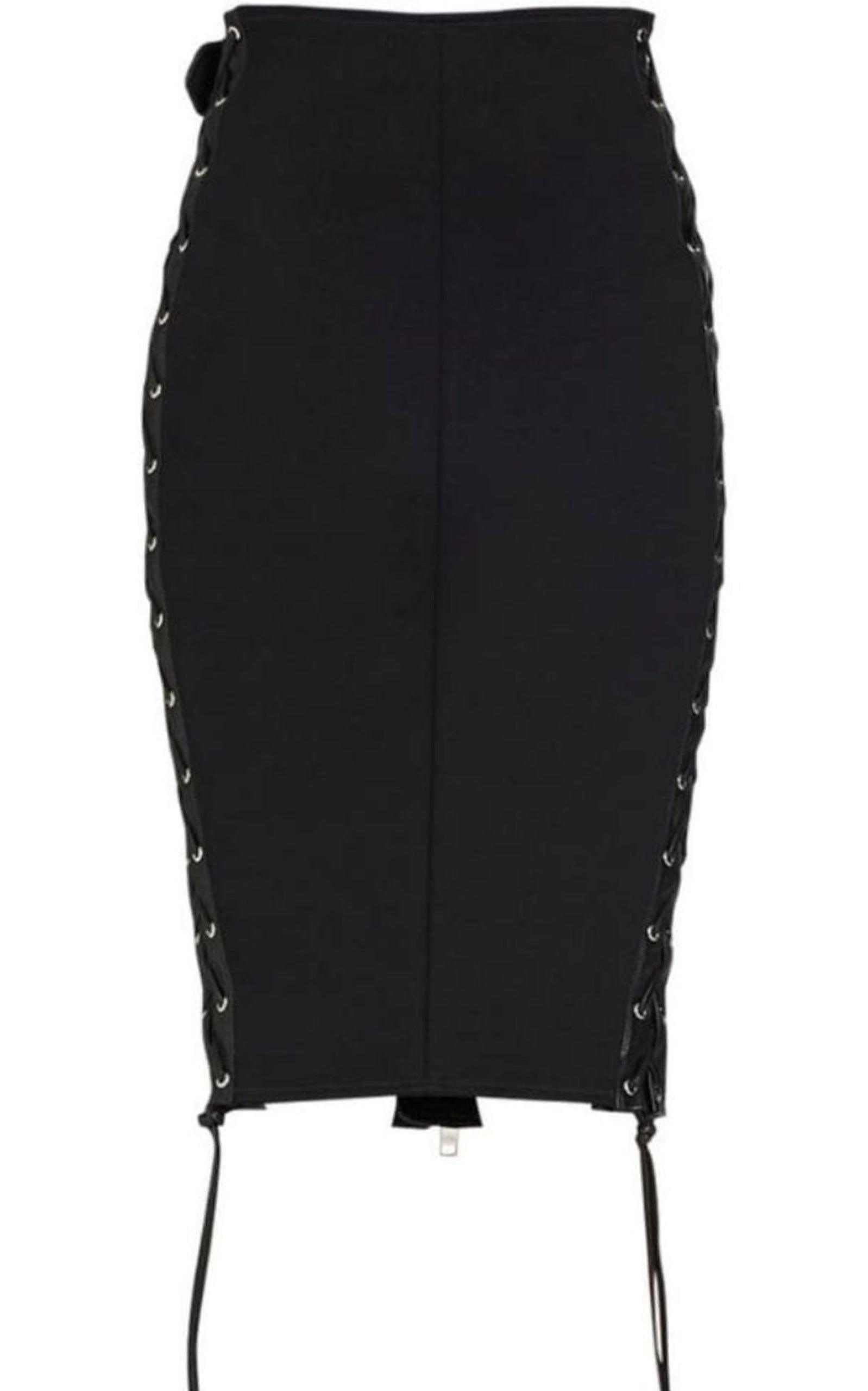 Leather Pencil Skirt Balenciaga