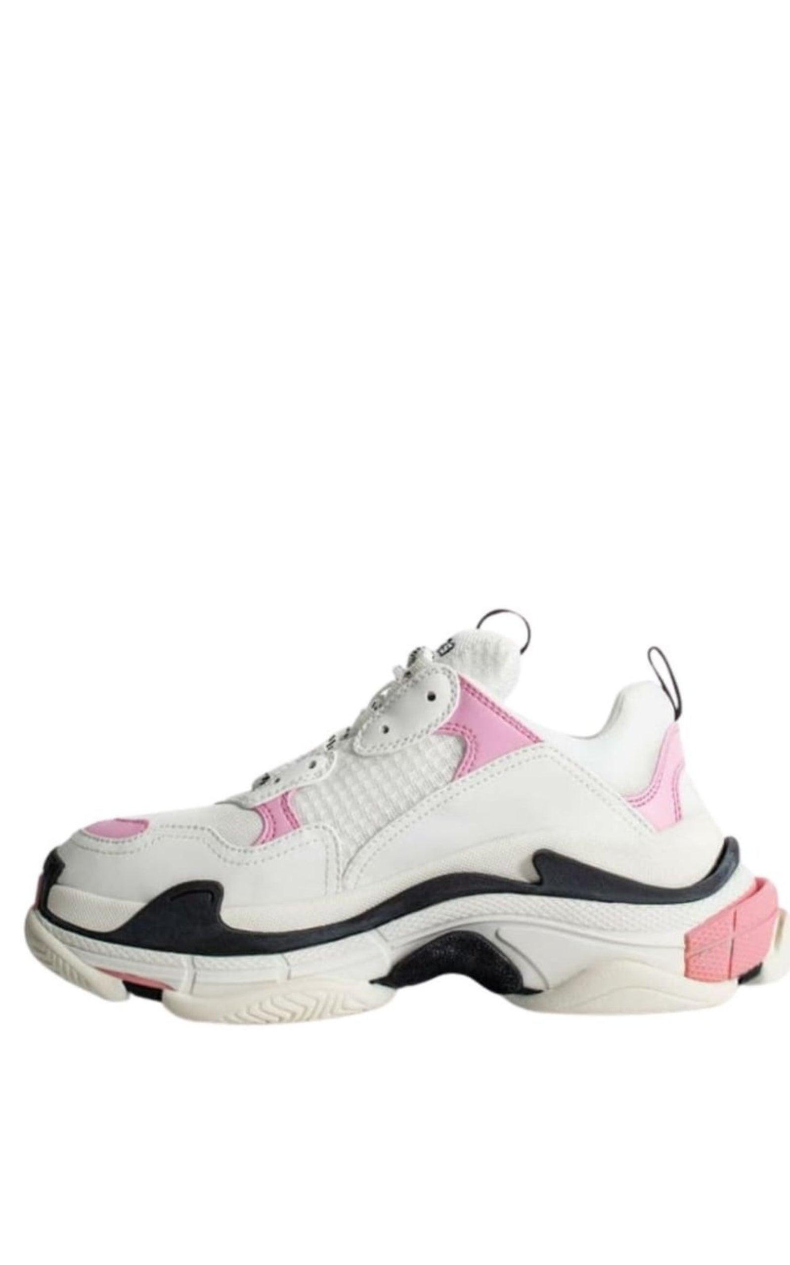 Triple S leather and Mesh Sneakers Balenciaga