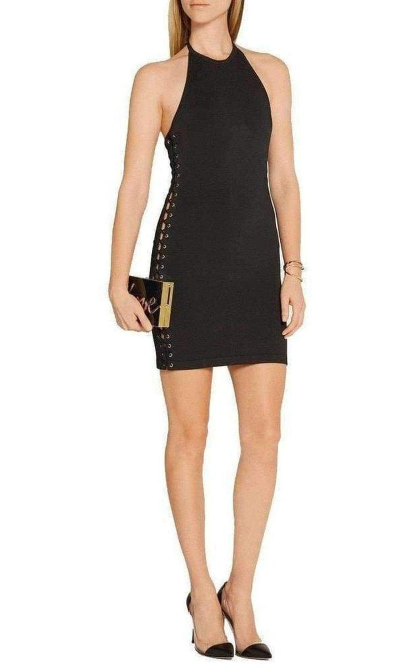 Halter Neck Mini Dress Balmain