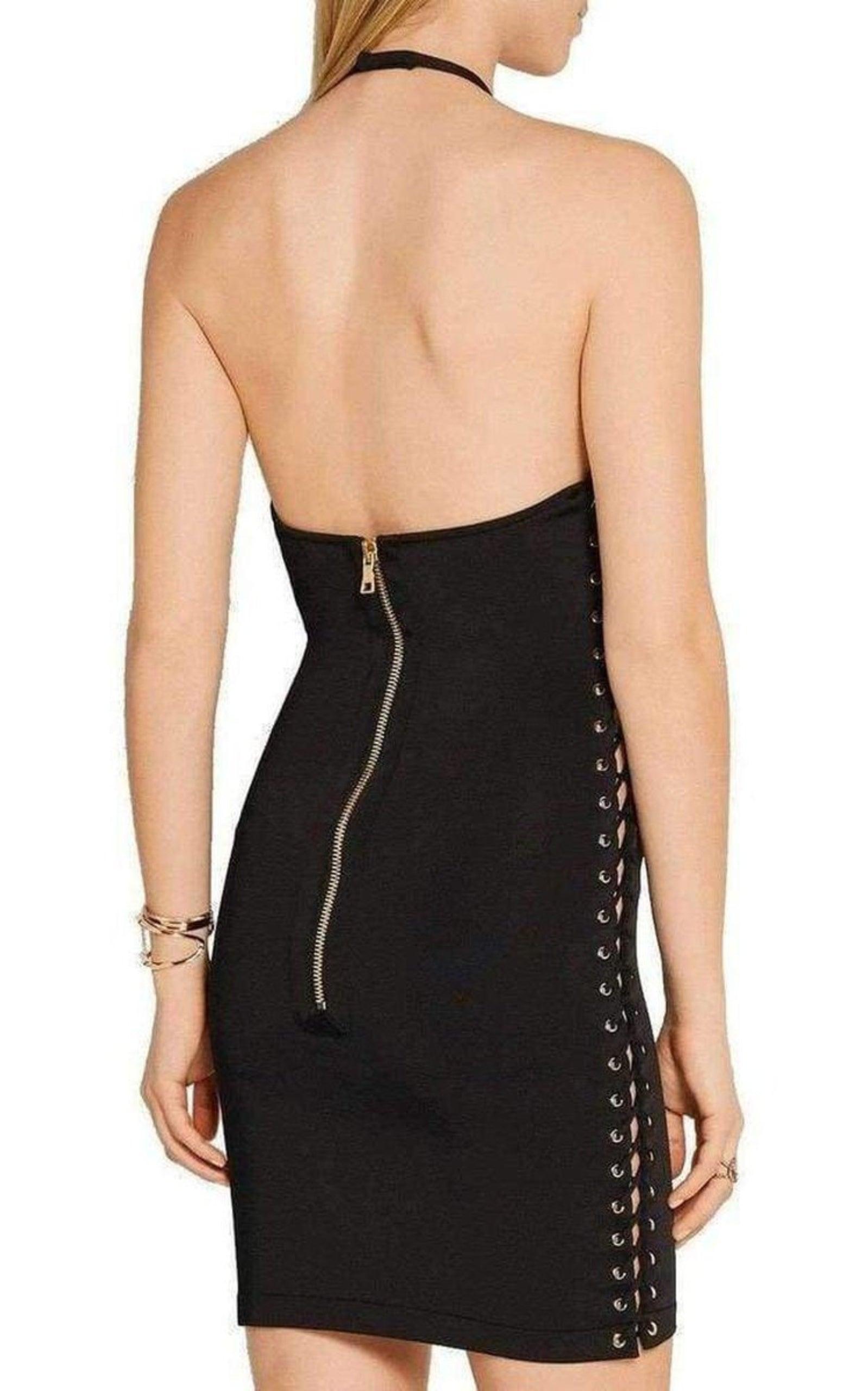 Halter Neck Mini Dress Balmain