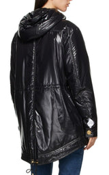 High-shine Hooded Jacket Balmain