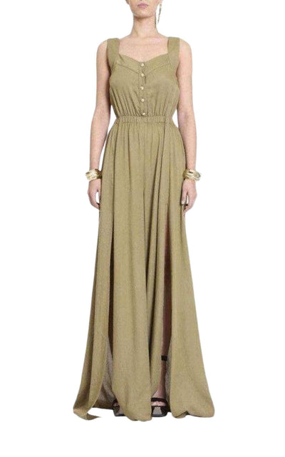 Light khaki Military Jumpsuit Balmain