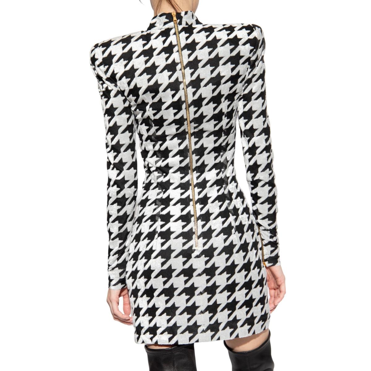 Patterned Mini Dress Balmain