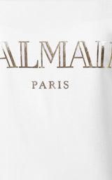 Printed Logo Sleeveless T-shirt Balmain