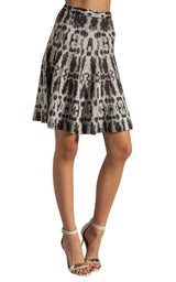 A-line Silk Blend Skirt BCBGMAXAZRIA