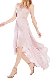 Angelea Pleated High Low Dress BCBGMAXAZRIA