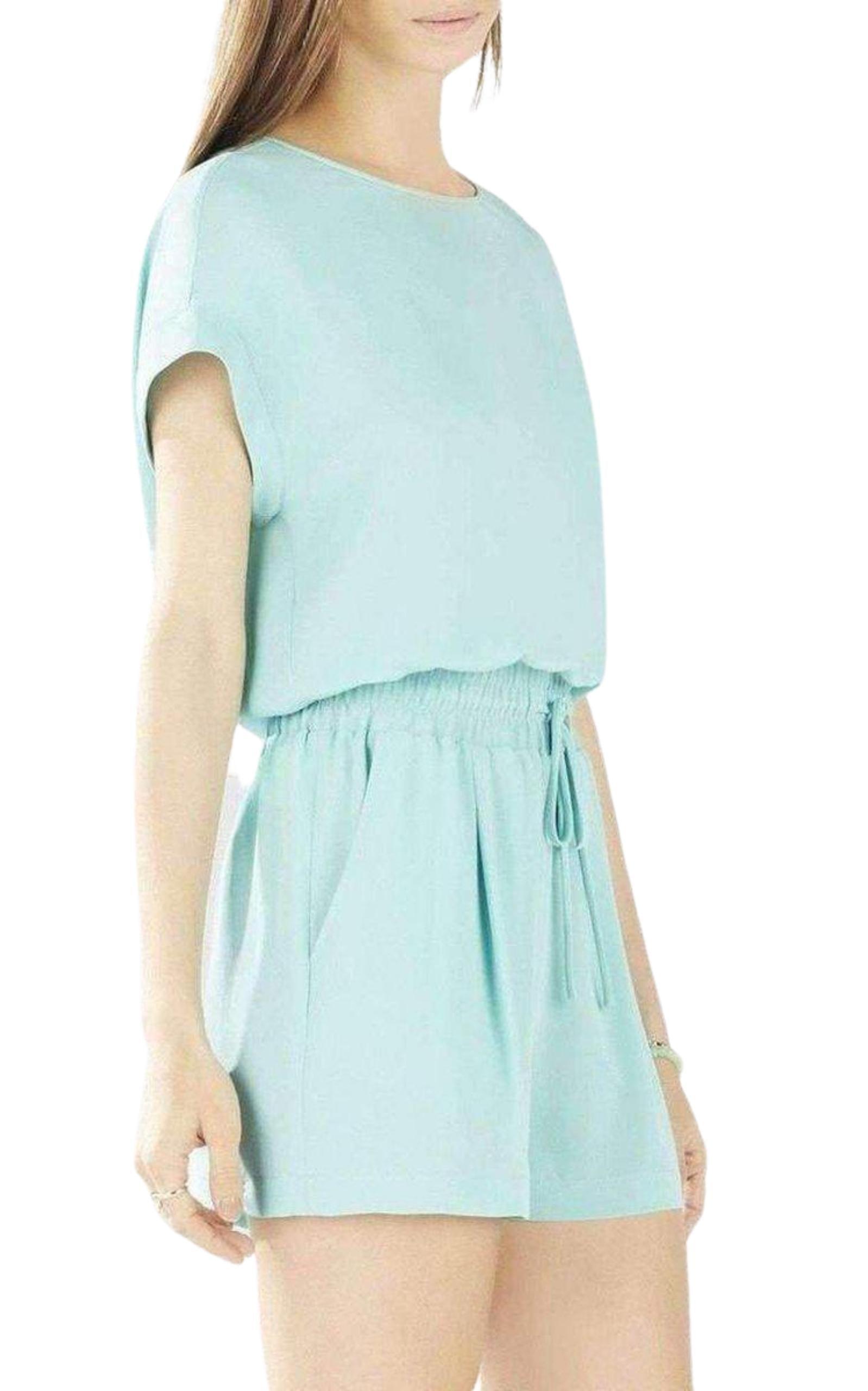 Angella Layered-Back Romper BCBGMAXAZRIA