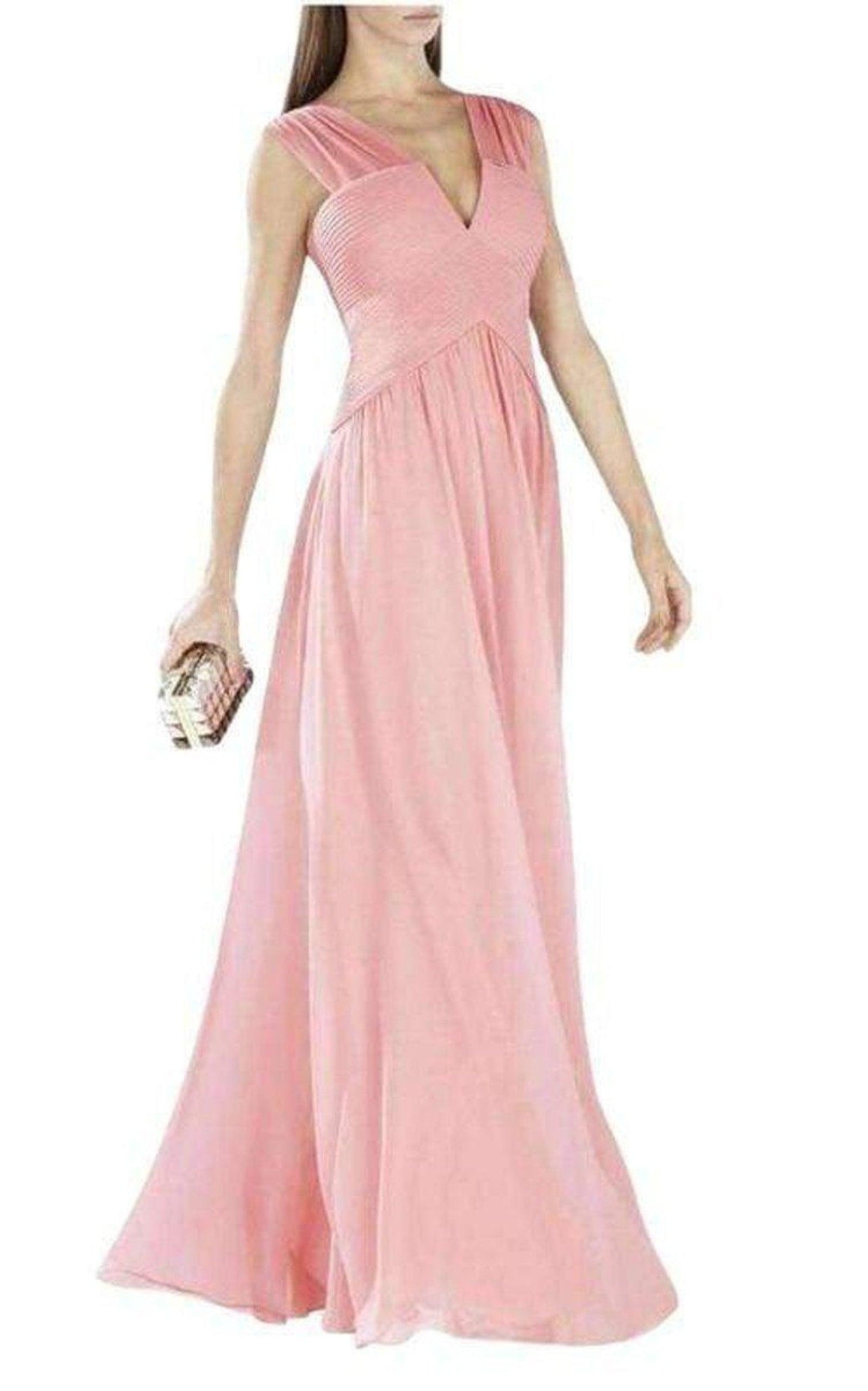 Astella Sleeveless Shirred Gown BCBGMAXAZRIA