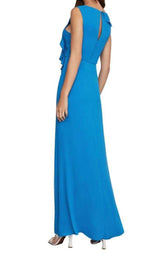 Asymmetric Neck Maxi Dress BCBGMAXAZRIA