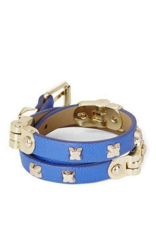 Blue Hinged Wrap Bracelet BCBGMAXAZRIA