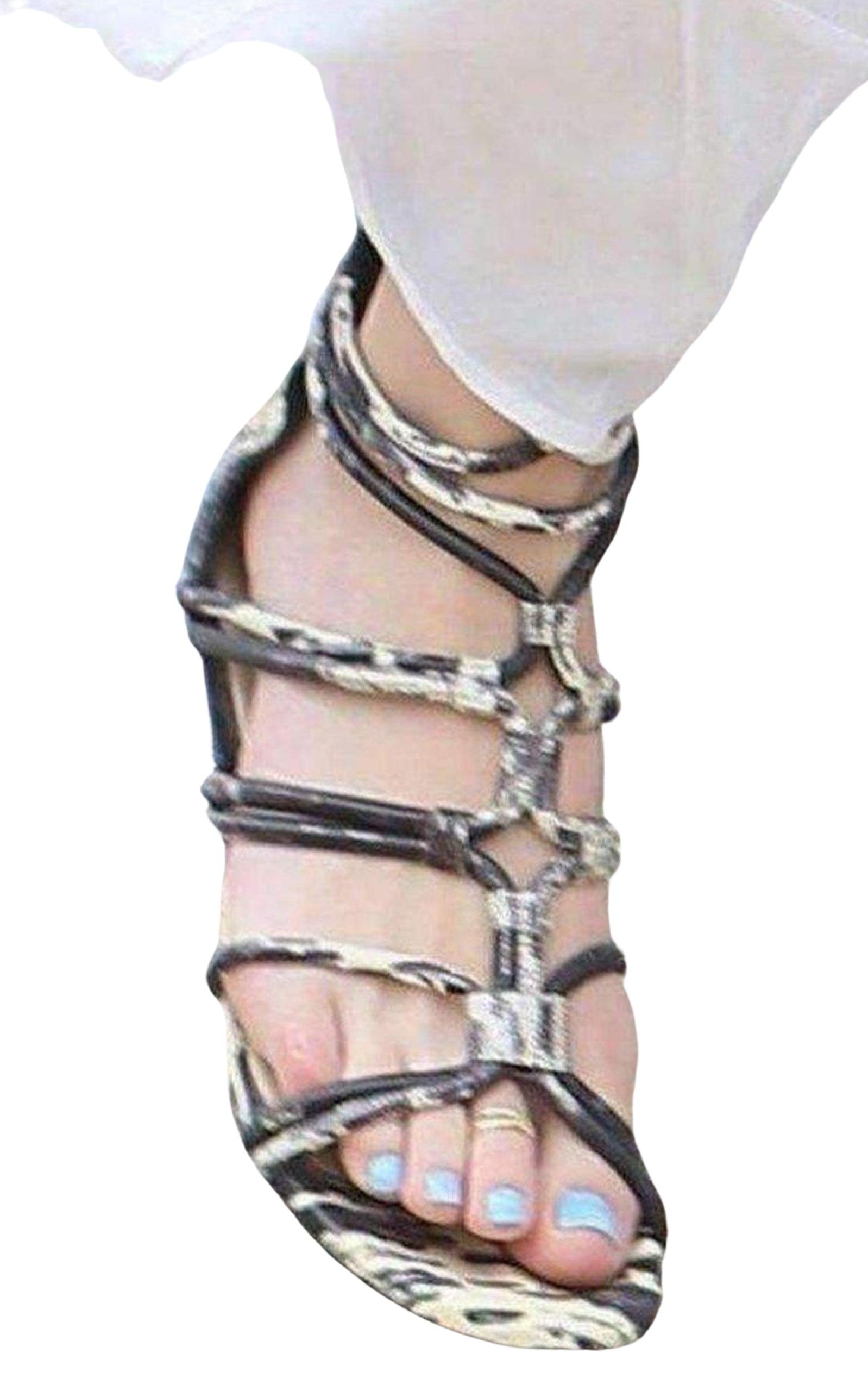 Brixton Leather Gladiator Sandals BCBGMAXAZRIA