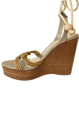 Canvas Wedge Sandal BCBGMAXAZRIA