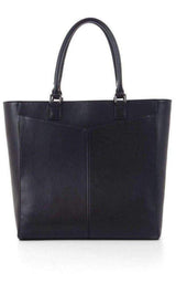 Casey Black Nappa Leather Tote BCBGMAXAZRIA