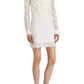 Contrast Bib Lace Silk Tunic Dress BCBGMAXAZRIA