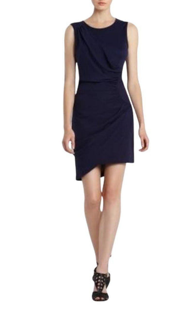 Draped Side Zipper Dress BCBGMAXAZRIA