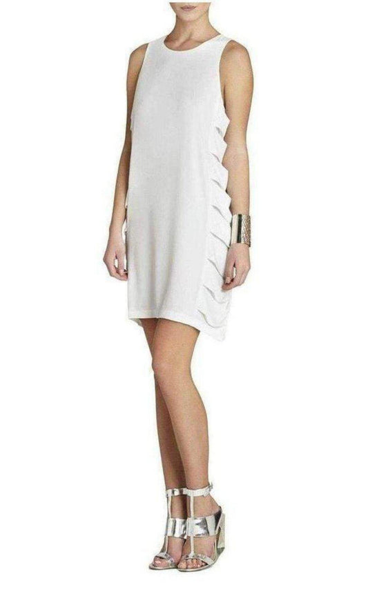 Eren White Cutout Sleeveless Dress BCBGMAXAZRIA