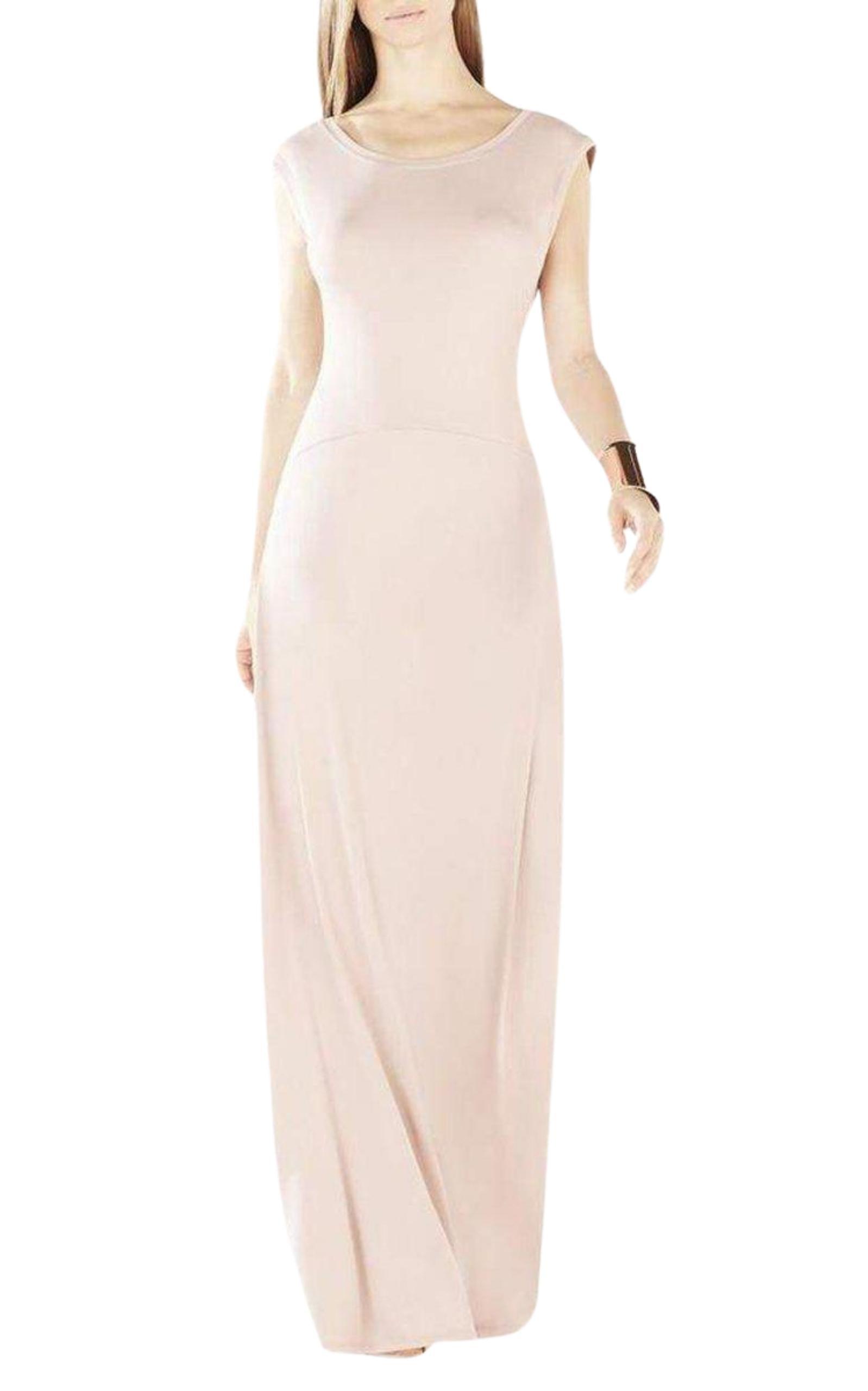 Evey Deep V-Back Maxi Dress BCBGMAXAZRIA