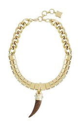 BCBGMAXAZRIA Faux-Horn Chain Necklace