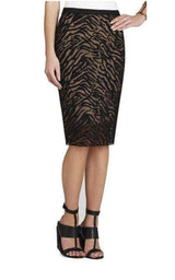 Irisa Embroidered Pencil Skirt BCBGMAXAZRIA