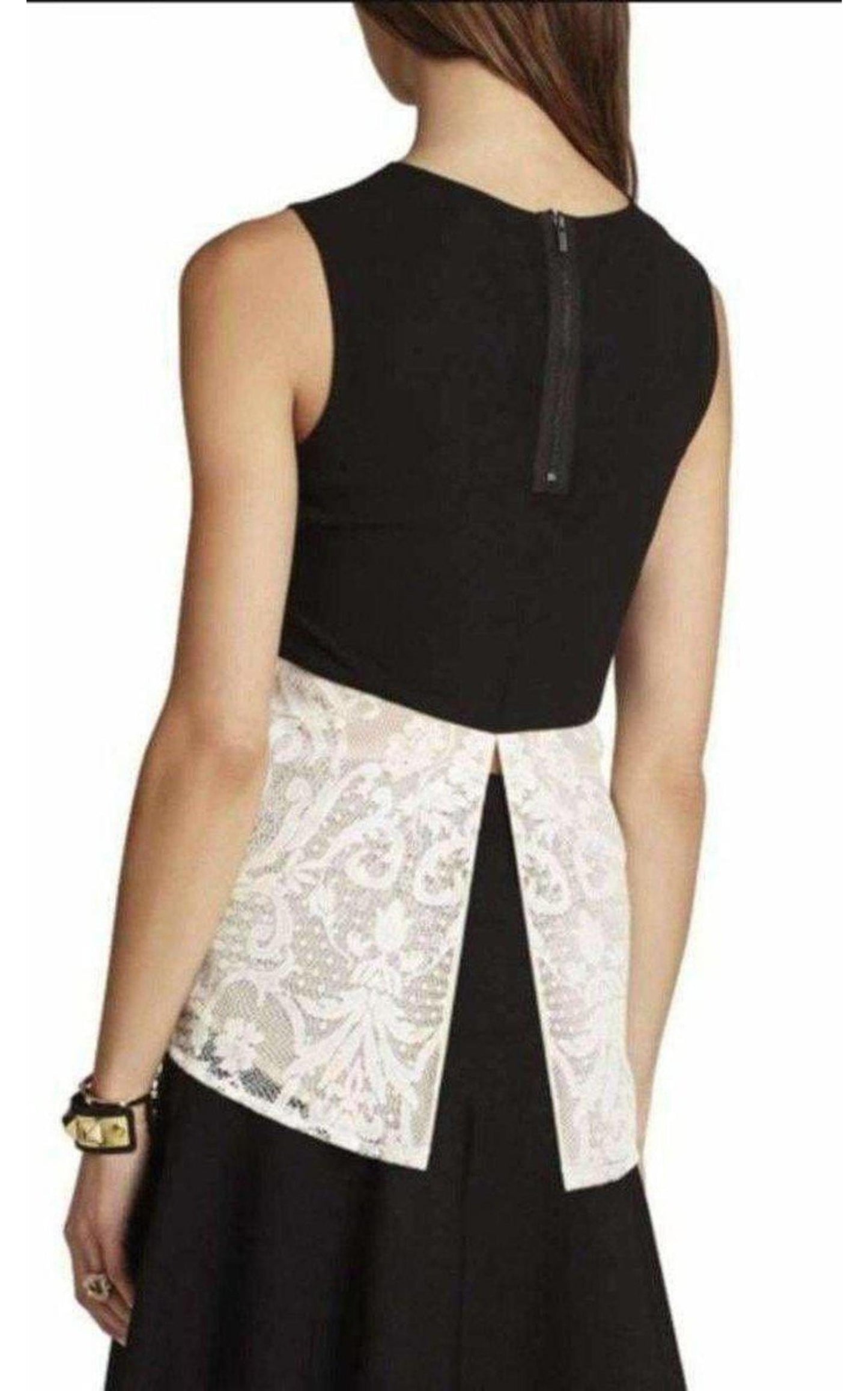 Kaley Sleeveless Lace Top BCBGMAXAZRIA