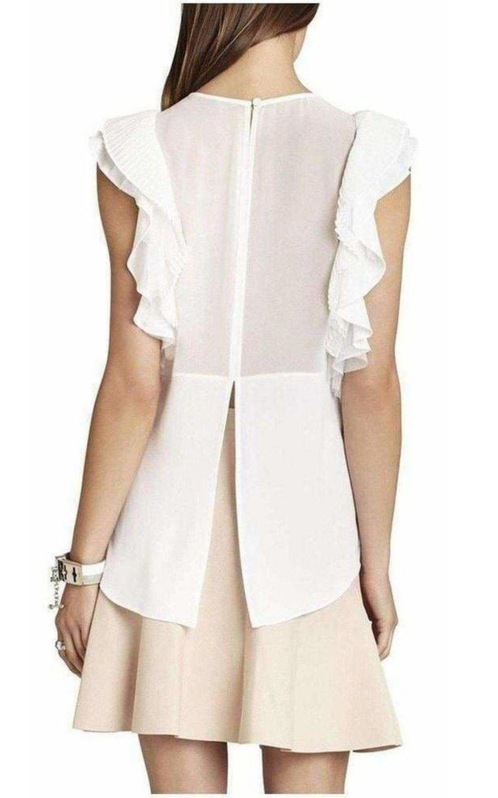 Katerina Ruffled Top BCBGMAXAZRIA