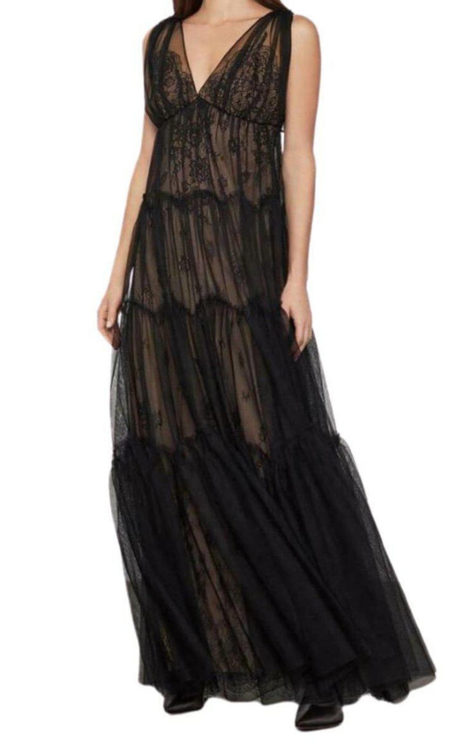 Lace Tulle Gown BCBGMAXAZRIA