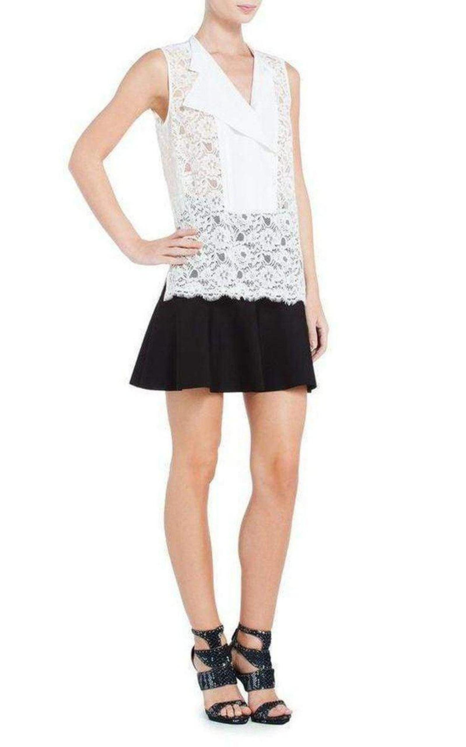 Layne Sleeveless Lace Top BCBGMAXAZRIA