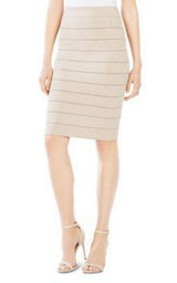 Metallic Bandage Bodycon Skirt BCBGMAXAZRIA