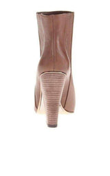 Metild Beige Leather High Heel Bootie BCBGMAXAZRIA