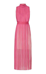 Pleated Midi Dress BCBGMAXAZRIA