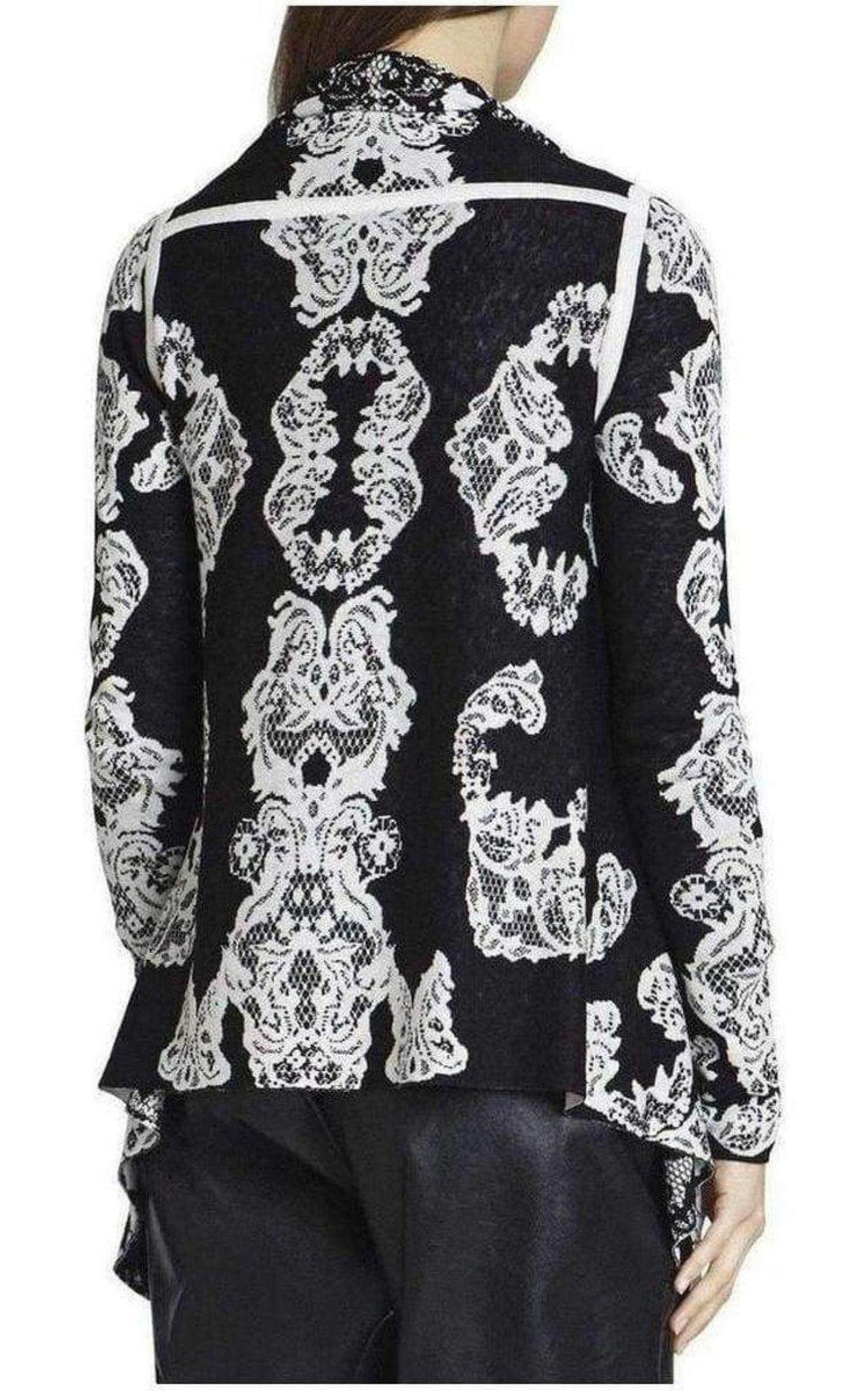 Ruba Lace Jacquard Cardi-Wrap BCBGMAXAZRIA