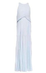 Shaina Sleeveless Pleated Gown BCBGMAXAZRIA