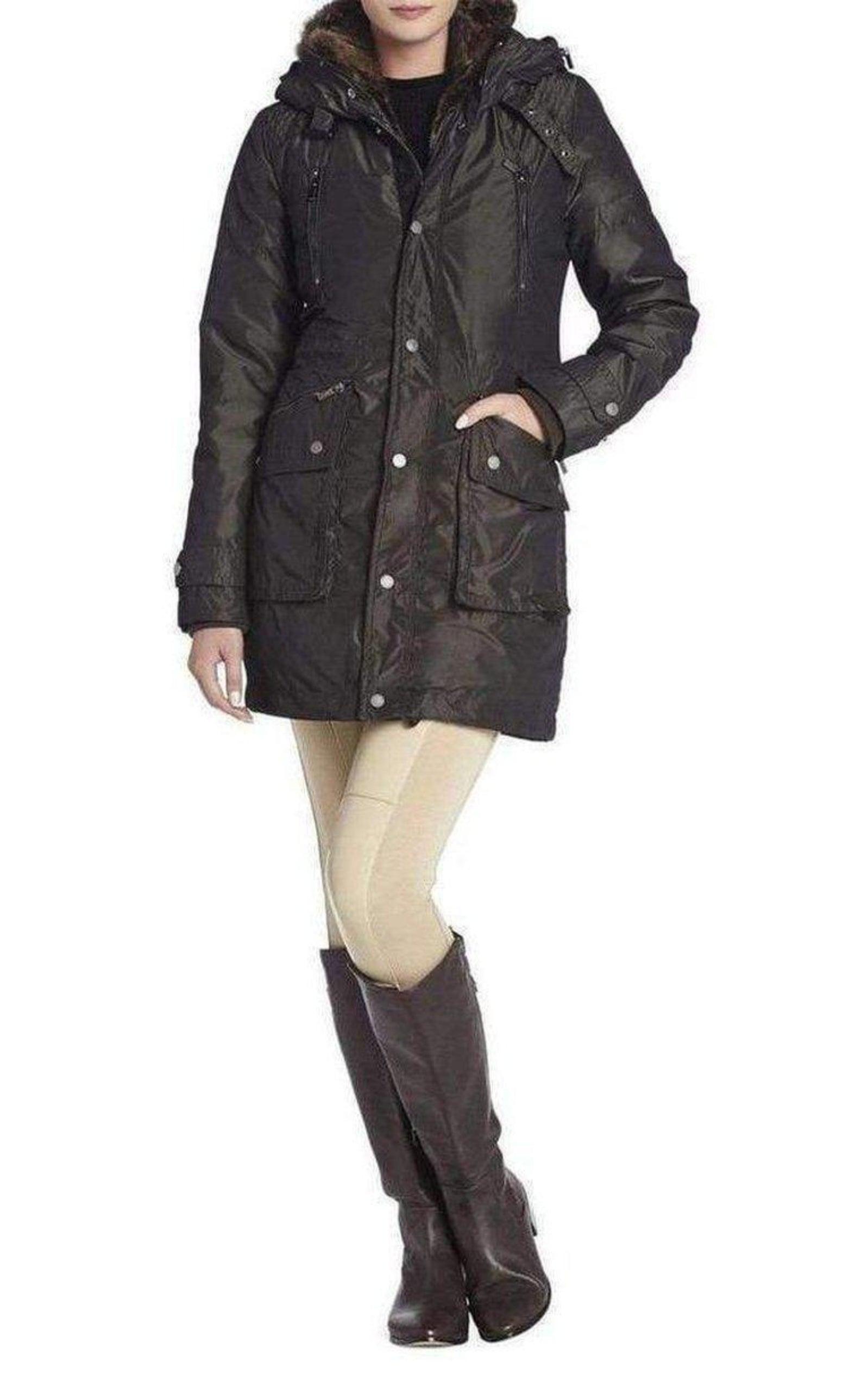 Taylor Fur Trimmed Anorak Jacket BCBGMAXAZRIA