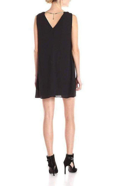 Viviene V-Neck with Rope Trim Dress BCBGMAXAZRIA